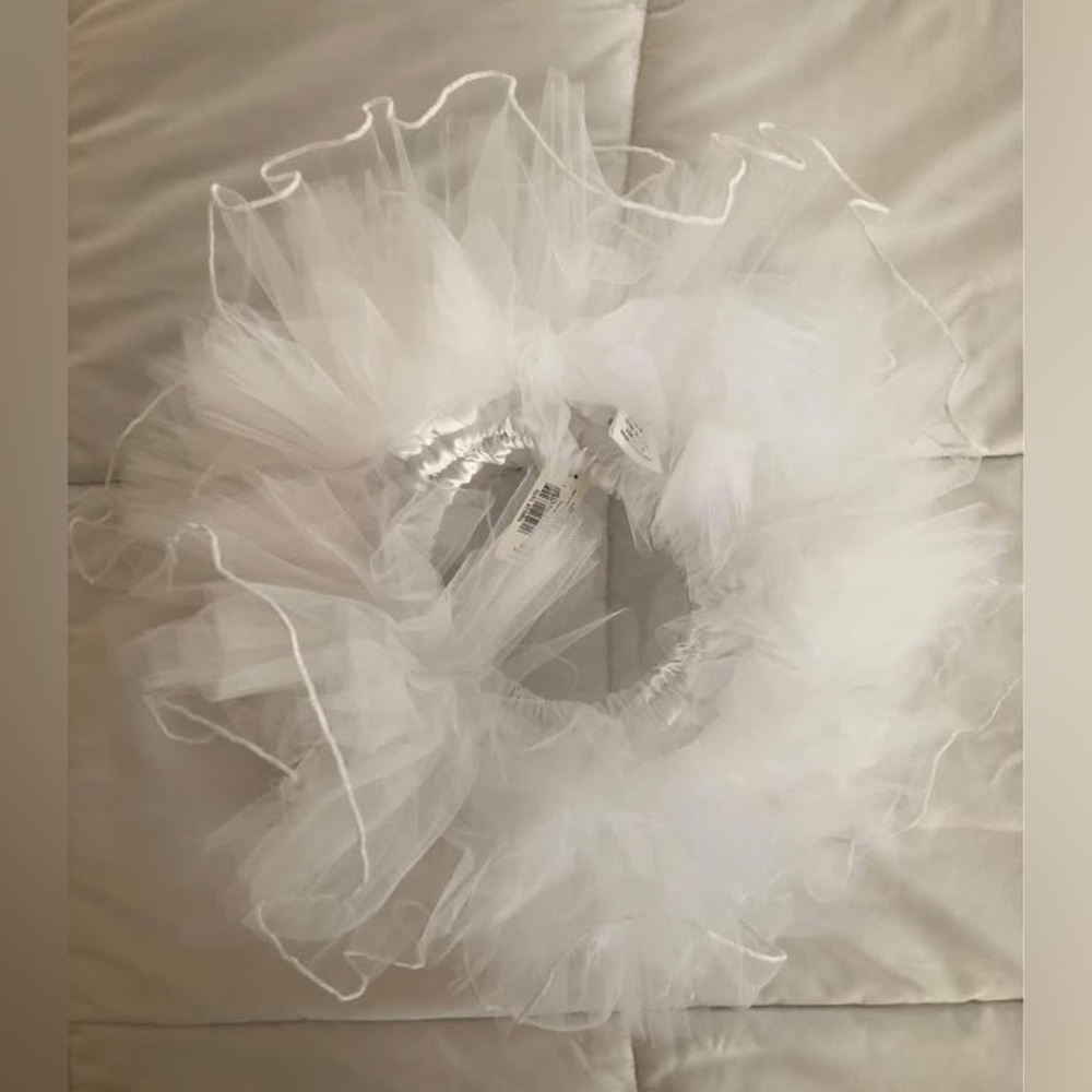 Makers Halloween White Tulle Toddler Girls Tutu Size 18 Months and Up OSFM